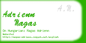 adrienn magas business card